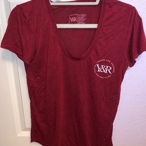 Young & Reckless Maroon Short Sleeve Tee